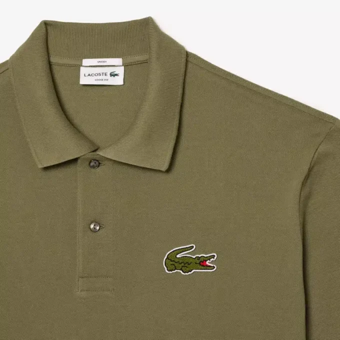 Unisex-Poloshirt mit L.12.12-Piqué-Emblem in lockerer Passform Unisex-Poloshirt mit L.12.12-Piqué-Emblem in lockerer Passform