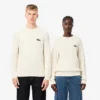 Unisex-Pullover aus gerippter Baumwolle mit Emblem Unisex-Pullover aus gerippter Baumwolle mit Emblem