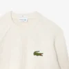 Unisex-Pullover aus gerippter Baumwolle mit Emblem Unisex-Pullover aus gerippter Baumwolle mit Emblem