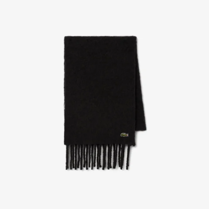 Unisex-Schal aus Alpaka-Wolle mit Fransen Unisex-Schal aus Alpaka-Wolle mit Fransen