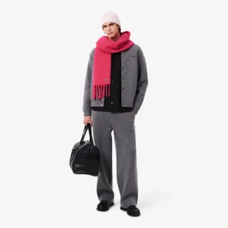 Unisex-Schal aus Alpaka-Wolle mit Fransen Unisex-Schal aus Alpaka-Wolle mit Fransen