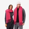 Unisex-Schal aus Alpaka-Wolle mit Fransen Unisex-Schal aus Alpaka-Wolle mit Fransen