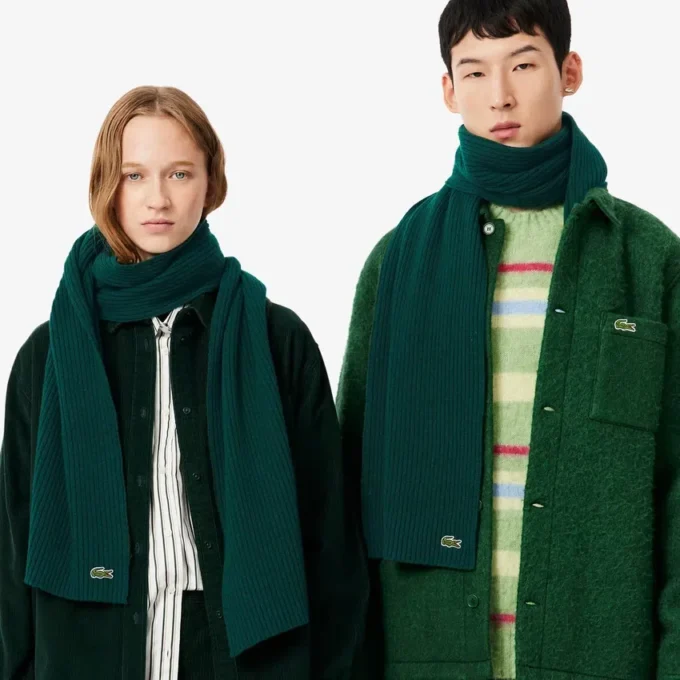 Unisex-Schal aus gerippter Wolle Unisex-Schal aus gerippter Wolle