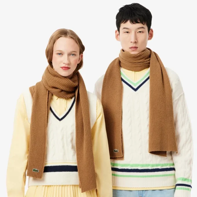 Unisex-Schal aus gerippter Wolle Unisex-Schal aus gerippter Wolle