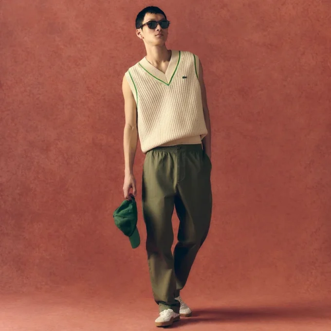 Unisex-Strickweste mit Häkeloptik Unisex-Strickweste mit Häkeloptik