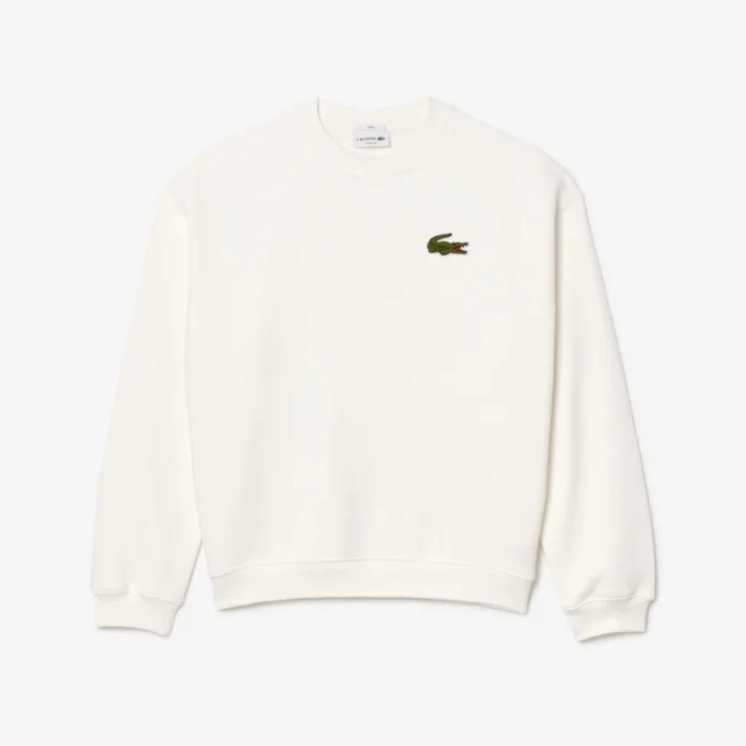 Unisex-Sweatshirt aus Fleece mit lockerer Passform und Emblem Unisex-Sweatshirt aus Fleece mit lockerer Passform und Emblem