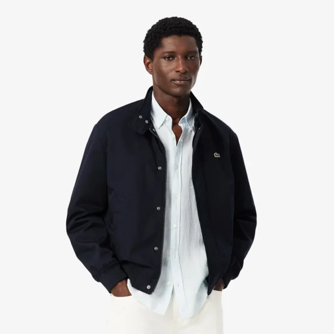 Wasserabweisende Harrington-Jacke aus Twill Wasserabweisende Harrington-Jacke aus Twill