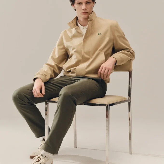 Wasserabweisende Harrington-Jacke aus Twill Wasserabweisende Harrington-Jacke aus Twill