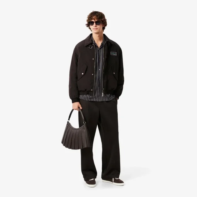 Wasserabweisende Herren-Aviator-Jacke mit Emblem Wasserabweisende Herren-Aviator-Jacke mit Emblem