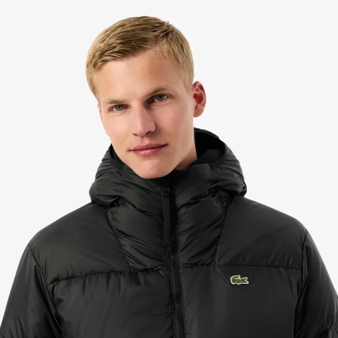 Wasserabweisende Herren-Daunenjacke mit Kapuze Wasserabweisende Herren-Daunenjacke mit Kapuze