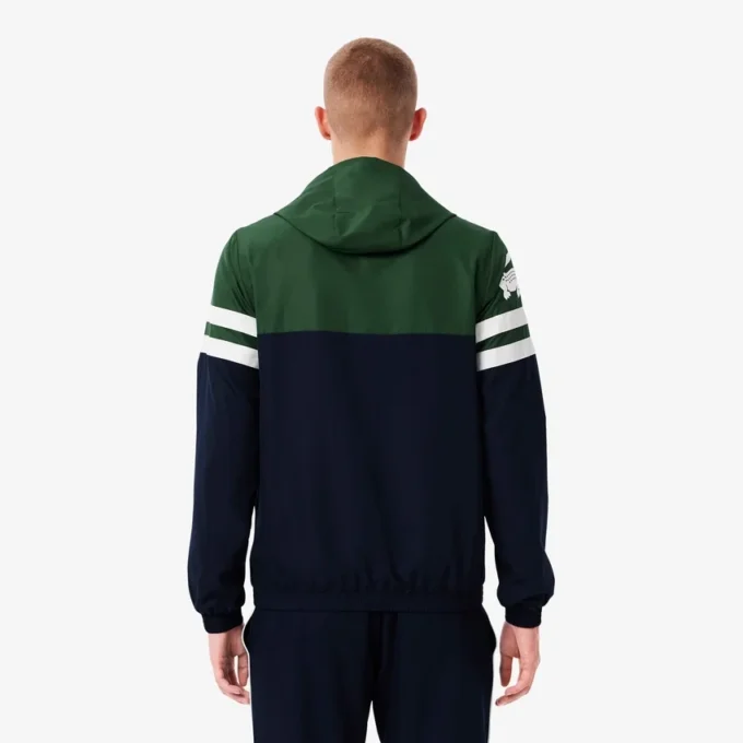 Wasserabweisende Herren-Tennisjacke mit Kapuze Wasserabweisende Herren-Tennisjacke mit Kapuze