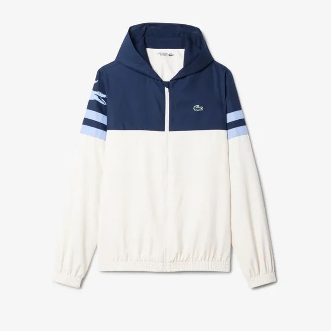 Wasserabweisende Herren-Tennisjacke mit Kapuze Wasserabweisende Herren-Tennisjacke mit Kapuze