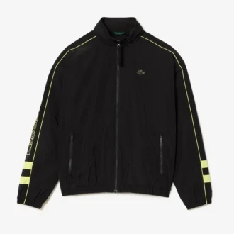 Wasserabweisende Herrenjacke mit Reißverschluss und Kontrastdetails