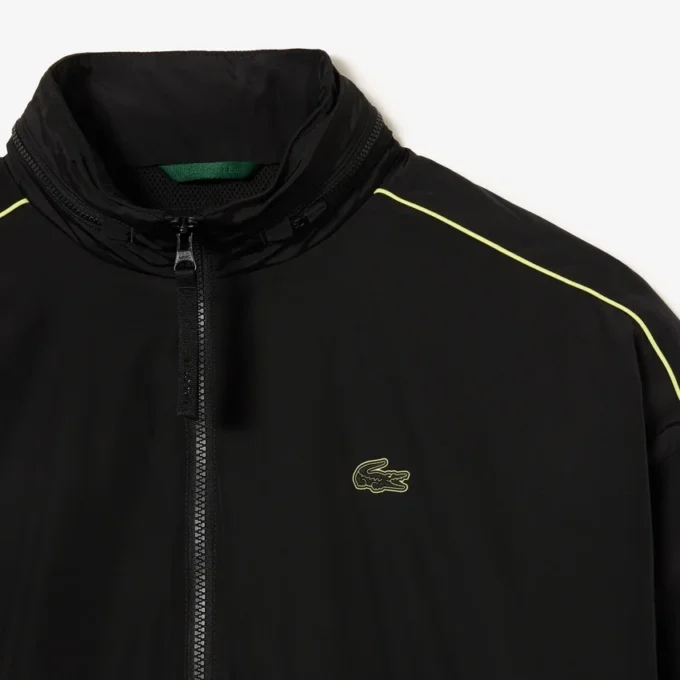 Wasserabweisende Herrenjacke mit Reißverschluss und Kontrastdetails Wasserabweisende Herrenjacke mit Reißverschluss und Kontrastdetails