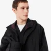 Wasserabweisende, lange, packbare Herrenjacke Wasserabweisende, lange, packbare Herrenjacke