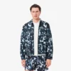 Wasserabweisende Windjacke für Herren mit Print-Motiv Wasserabweisende Windjacke für Herren mit Print-Motiv