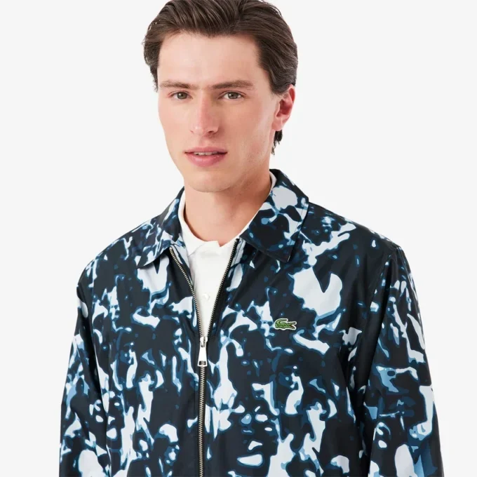 Wasserabweisende Windjacke für Herren mit Print-Motiv Wasserabweisende Windjacke für Herren mit Print-Motiv