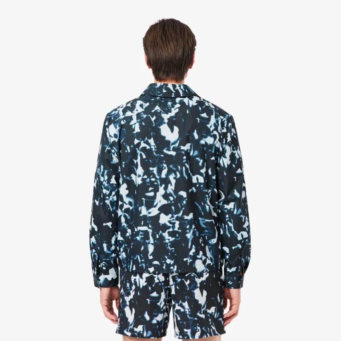 Wasserabweisende Windjacke für Herren mit Print-Motiv Wasserabweisende Windjacke für Herren mit Print-Motiv