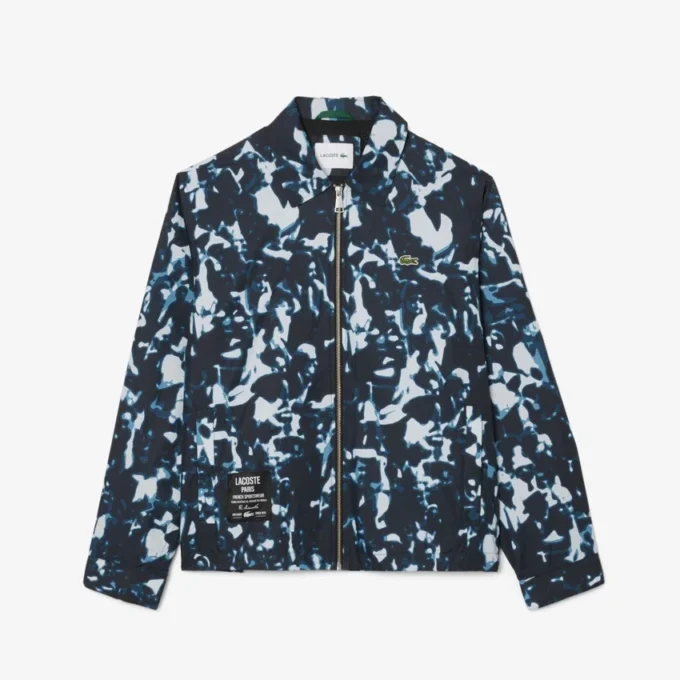 Wasserabweisende Windjacke für Herren mit Print-Motiv Wasserabweisende Windjacke für Herren mit Print-Motiv