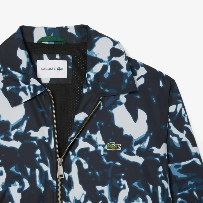 Wasserabweisende Windjacke für Herren mit Print-Motiv Wasserabweisende Windjacke für Herren mit Print-Motiv