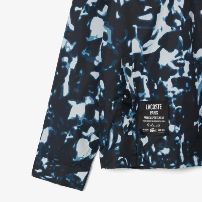 Wasserabweisende Windjacke für Herren mit Print-Motiv Wasserabweisende Windjacke für Herren mit Print-Motiv
