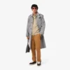 Wasserabweisender karierter Trenchcoat für Herren Wasserabweisender karierter Trenchcoat für Herren