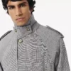 Wasserabweisender karierter Trenchcoat für Herren Wasserabweisender karierter Trenchcoat für Herren