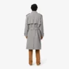 Wasserabweisender karierter Trenchcoat für Herren Wasserabweisender karierter Trenchcoat für Herren