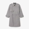 Wasserabweisender karierter Trenchcoat für Herren Wasserabweisender karierter Trenchcoat für Herren