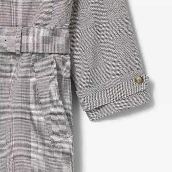 Wasserabweisender karierter Trenchcoat für Herren Wasserabweisender karierter Trenchcoat für Herren