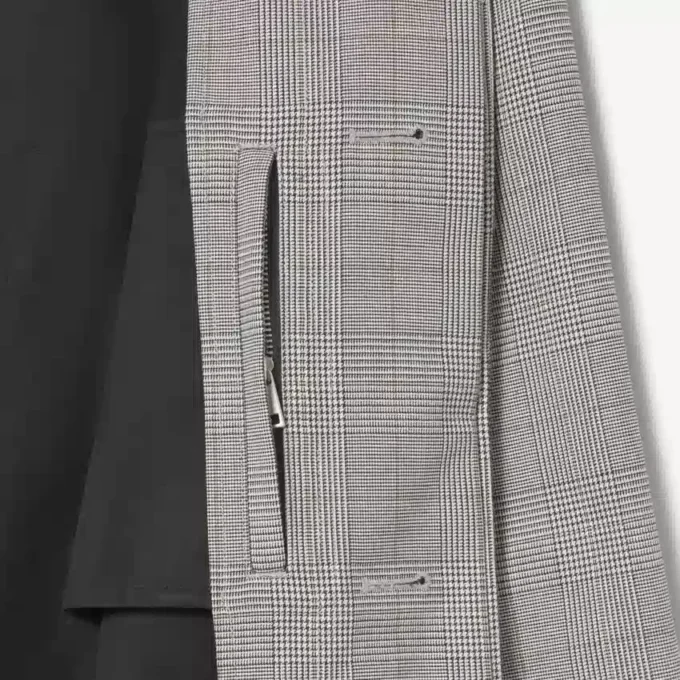 Wasserabweisender karierter Trenchcoat für Herren Wasserabweisender karierter Trenchcoat für Herren