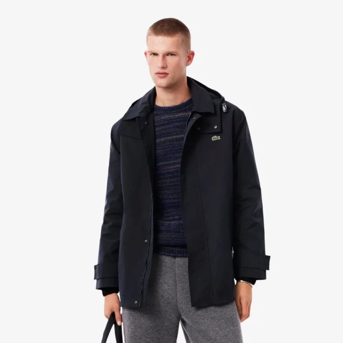 Wasserabweisender Parka mit Kapuze in mittlerer Länge für Herren Wasserabweisender Parka mit Kapuze in mittlerer Länge für Herren