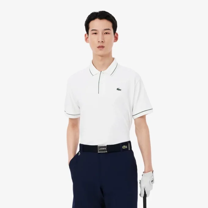 Wärmeregulierendes Mini-Piqué-Golf-Poloshirt Wärmeregulierendes Mini-Piqué-Golf-Poloshirt